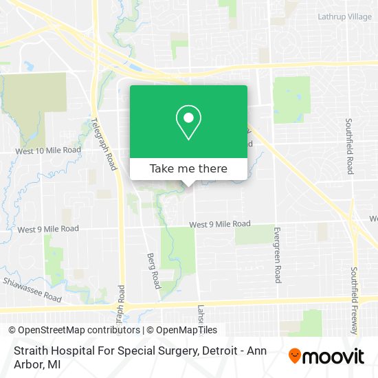 Straith Hospital For Special Surgery map