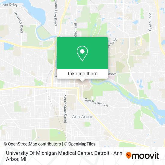 University Of Michigan Medical Center map