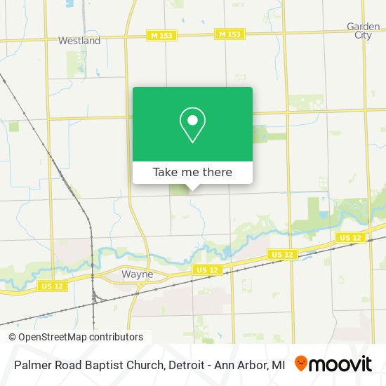 Palmer Road Baptist Church map