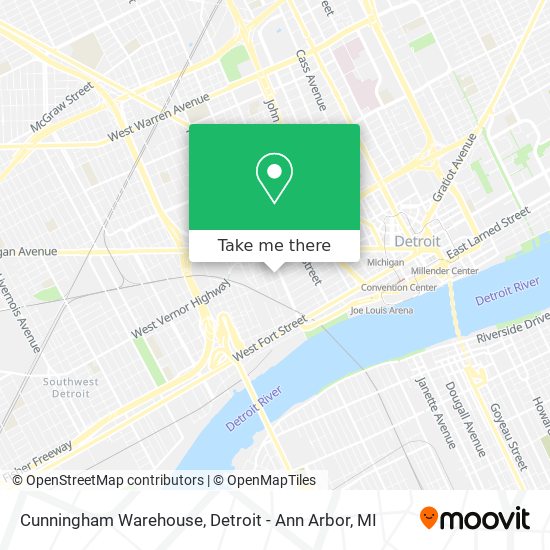 Cunningham Warehouse map