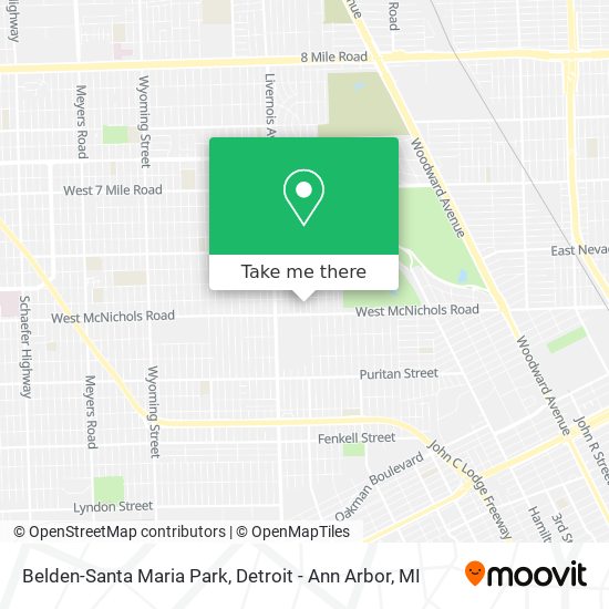 Belden-Santa Maria Park map