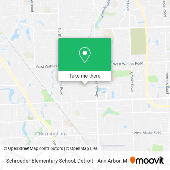 Schroeder Elementary School map