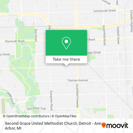 Second Grace United Methodist Church map