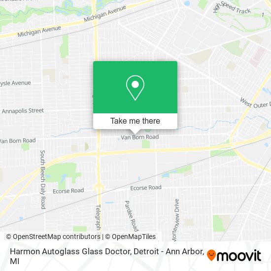 Harmon Autoglass Glass Doctor map