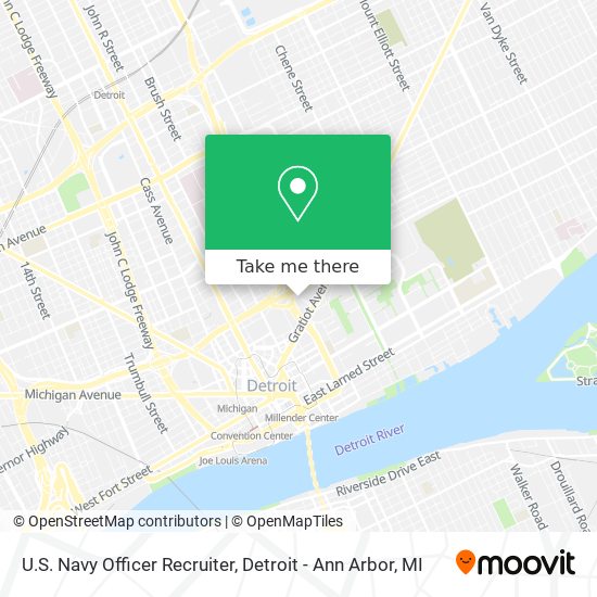 Mapa de U.S. Navy Officer Recruiter
