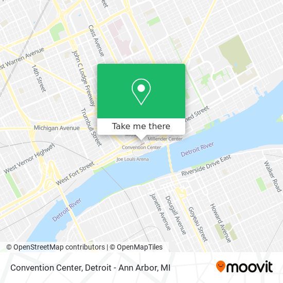 Mapa de Convention Center