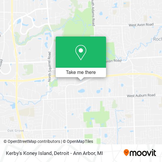 Kerby's Koney Island map