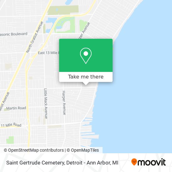 Saint Gertrude Cemetery map