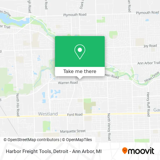 Harbor Freight Tools map