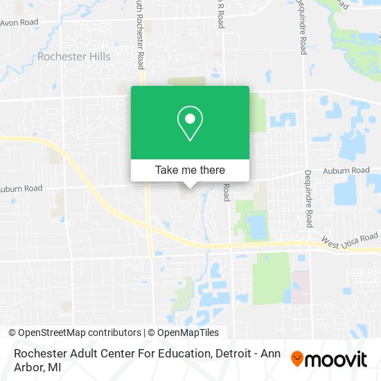 Mapa de Rochester Adult Center For Education