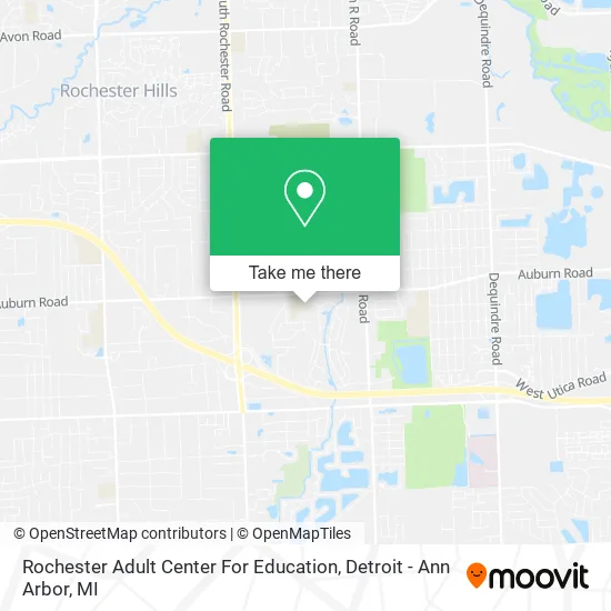 Rochester Adult Center For Education map