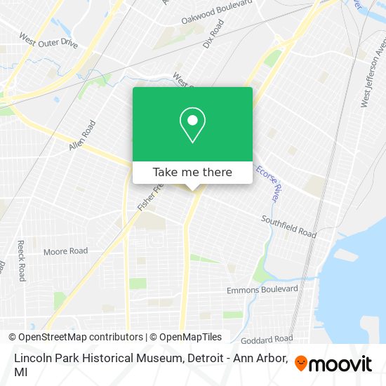Mapa de Lincoln Park Historical Museum