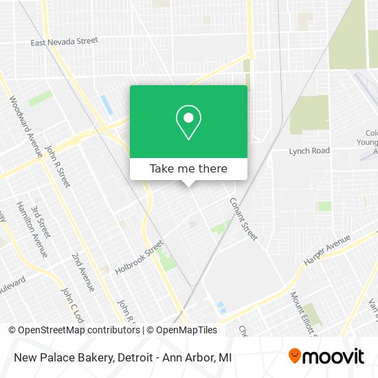 Mapa de New Palace Bakery