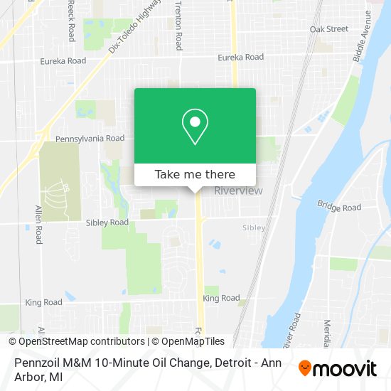Pennzoil M&M 10-Minute Oil Change map