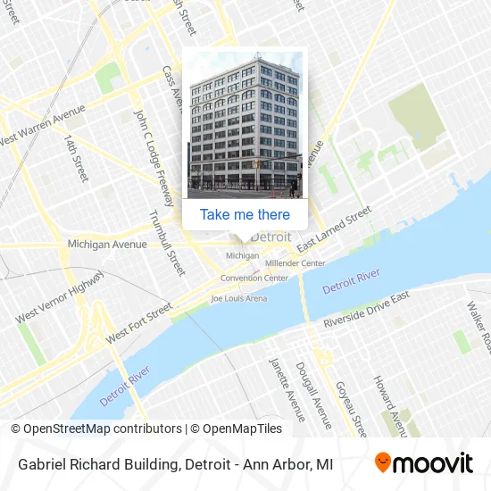 Gabriel Richard Building map