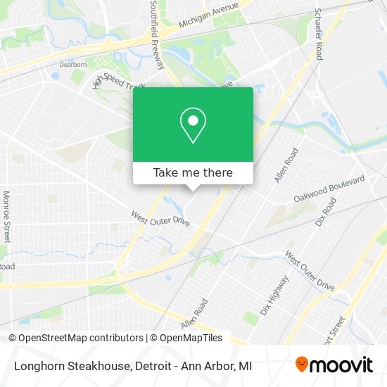Mapa de Longhorn Steakhouse