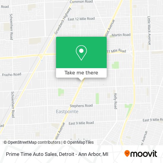 Mapa de Prime Time Auto Sales