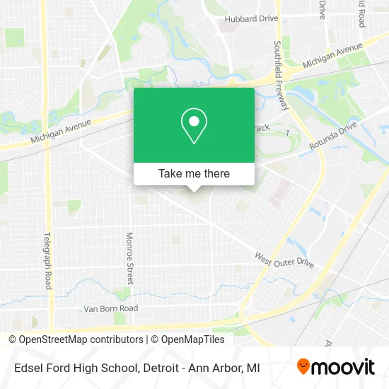 Edsel Ford High School map