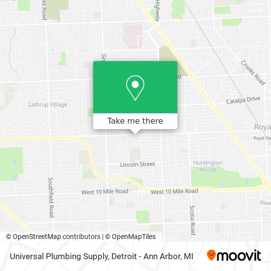 Mapa de Universal Plumbing Supply