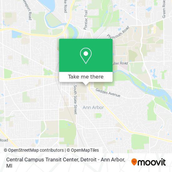 Mapa de Central Campus Transit Center