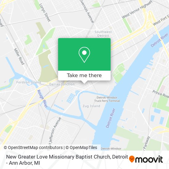 Mapa de New Greater Love Missionary Baptist Church