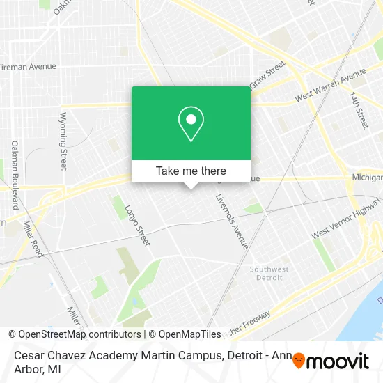 Cesar Chavez Academy Martin Campus map