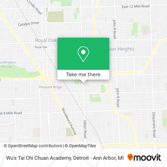 Wu's Tai Chi Chuan Academy map