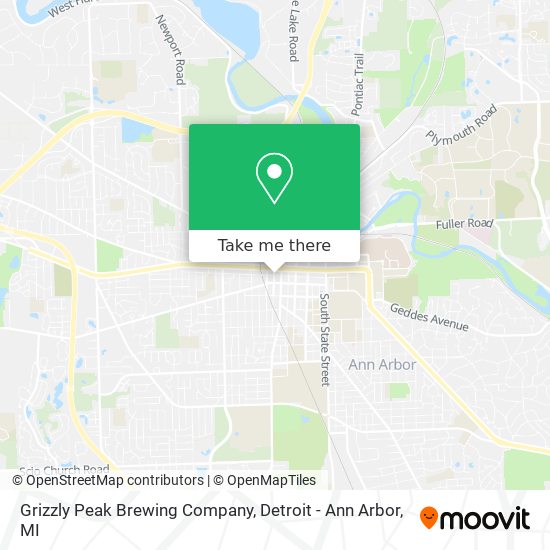 Grizzly Peak Brewing Company map