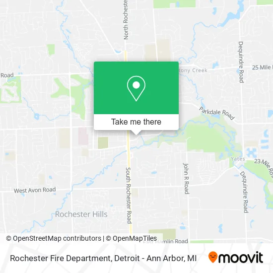 Rochester Fire Department map