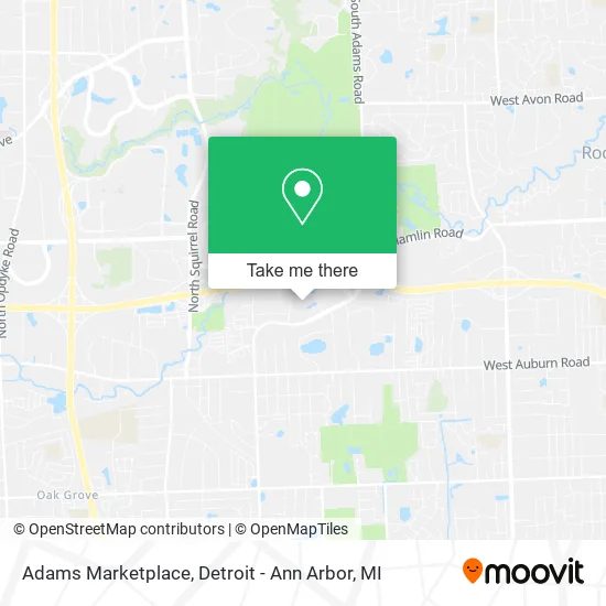 Mapa de Adams Marketplace