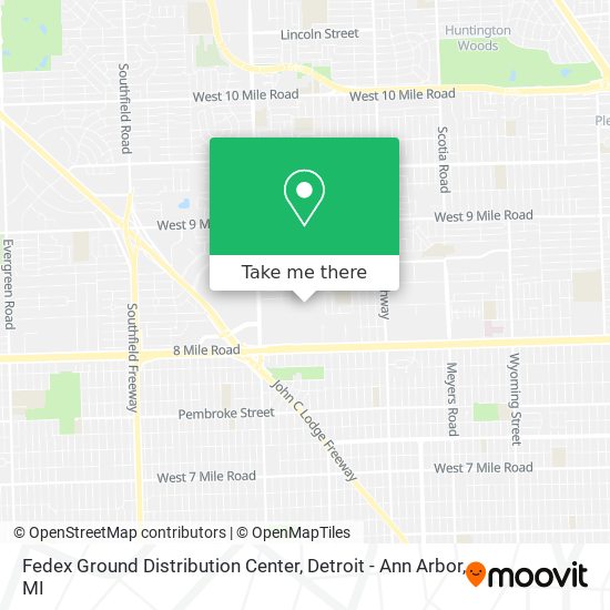 Mapa de Fedex Ground Distribution Center