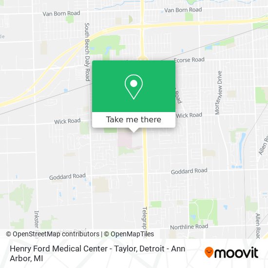 Mapa de Henry Ford Medical Center - Taylor