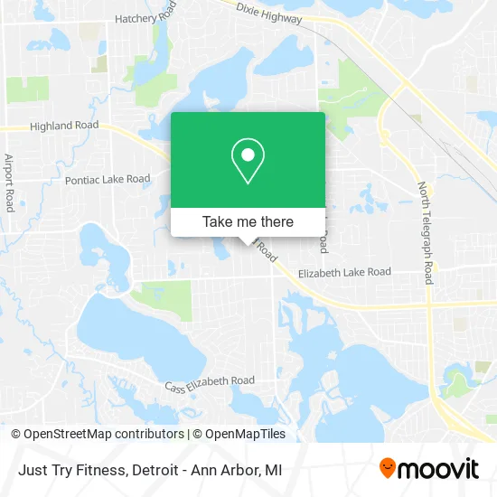 Just Try Fitness map