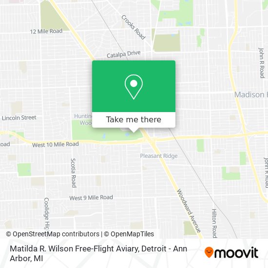Mapa de Matilda R. Wilson Free-Flight Aviary