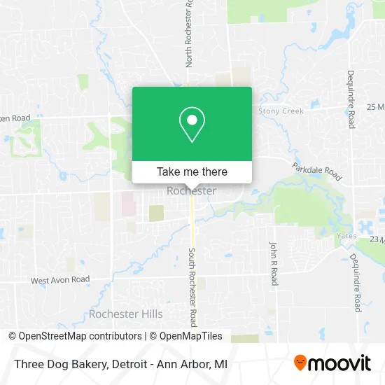 Three Dog Bakery map