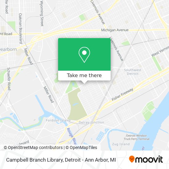 Campbell Branch Library map