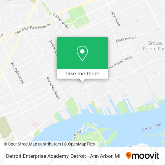 Mapa de Detroit Enterprise Academy