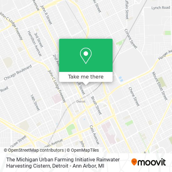 Mapa de The Michigan Urban Farming Initiative Rainwater Harvesting Cistern