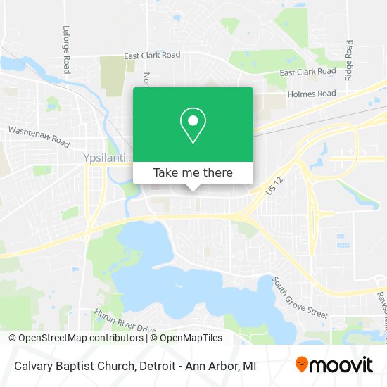 Calvary Baptist Church map