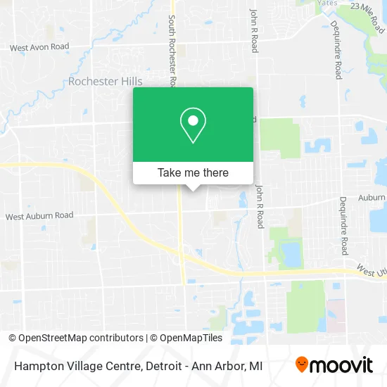 Hampton Village Centre map