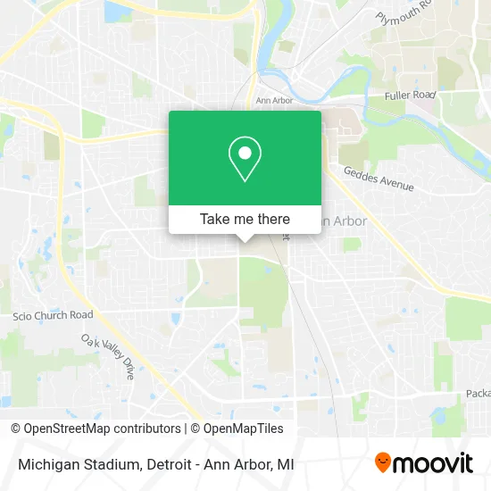 Michigan Stadium map