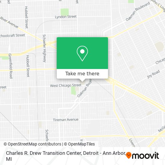 Mapa de Charles R. Drew Transition Center