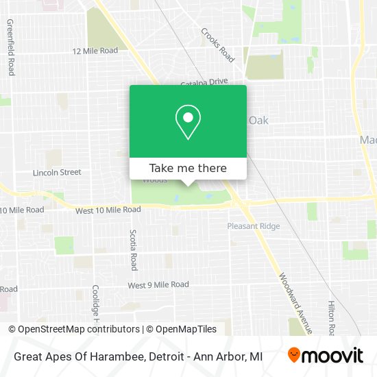 Great Apes Of Harambee map