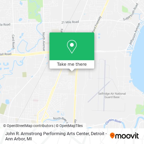 John R. Armstrong Performing Arts Center map
