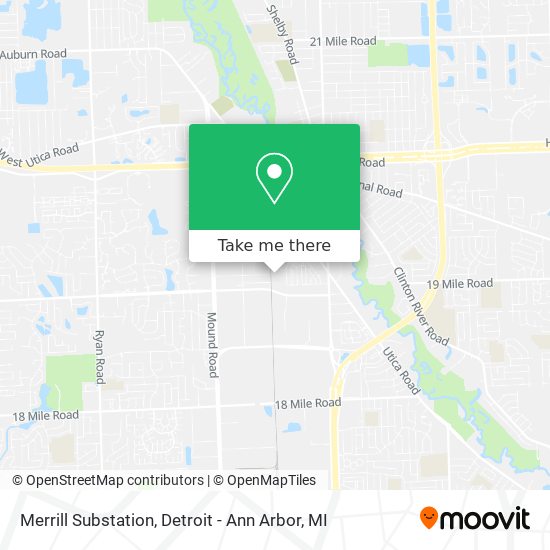 Mapa de Merrill Substation