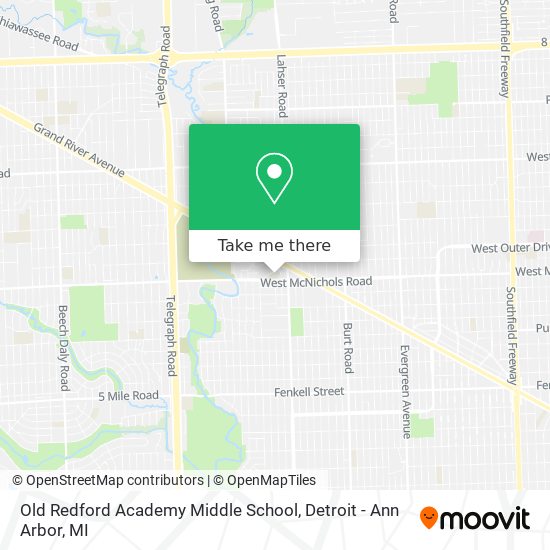 Mapa de Old Redford Academy Middle School