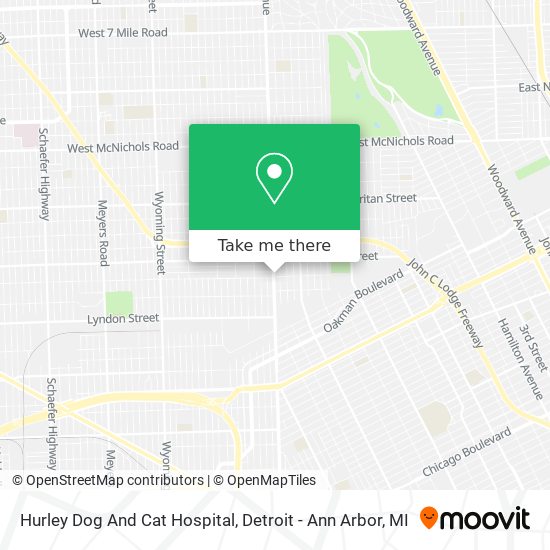 Mapa de Hurley Dog And Cat Hospital