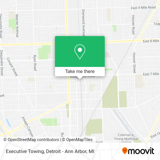 Executive Towing map