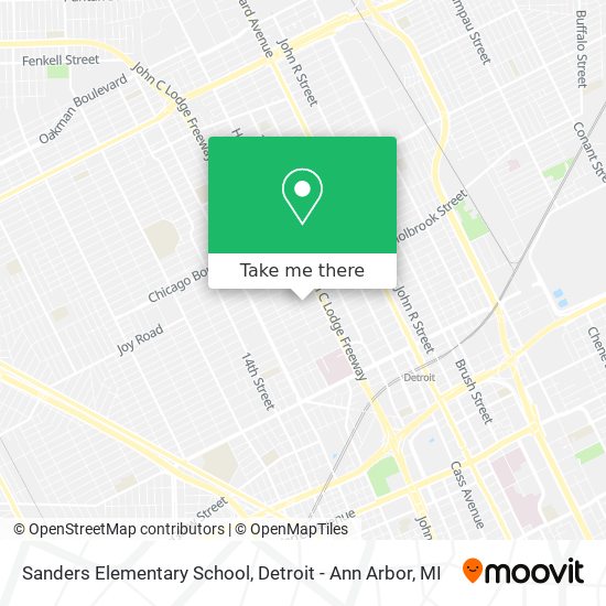 Sanders Elementary School map