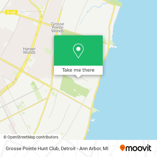 Mapa de Grosse Pointe Hunt Club